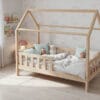 Łóżko domek LULLU - wysokie nóżki