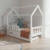 Łóżko domek LULLU - wysokie nóżki z szufladą