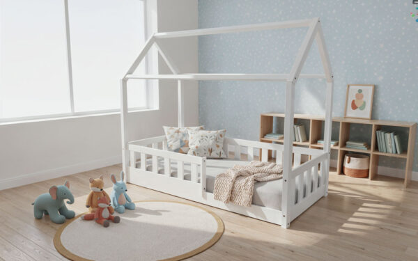 Łóżko domek BUBU - niskie nóżki