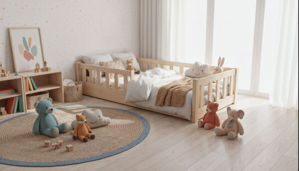 Łóżko dziecięce BUBU – niskie nóżki