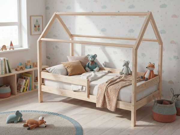 Łóżko domek MIMI - wysokie nóżki