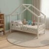Łóżko domek LULLU - wysokie nóżki, szeroki dach