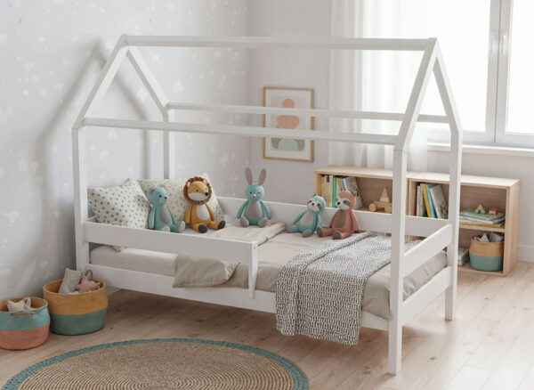 Łóżko domek MIMI - wysokie nóżki