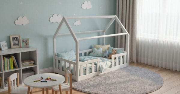 tutu domek niskie up Łóżko domek TUTU - niskie nóżki