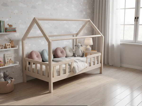 Łóżko domek TUTU - wysokie nóżki