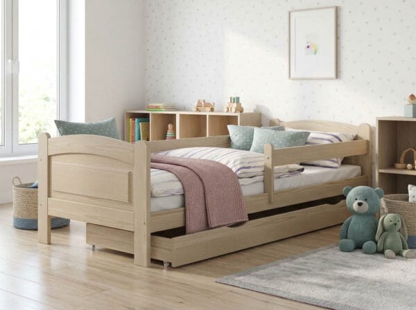 Łóżko dziecięce KIKI z szufladą